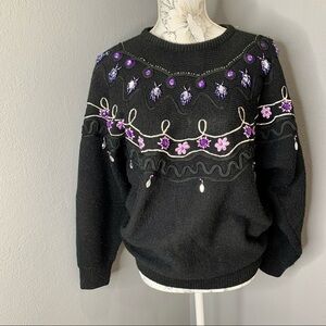 Vintage 80's WESTERN CONNECTION Gems Beaded Medium